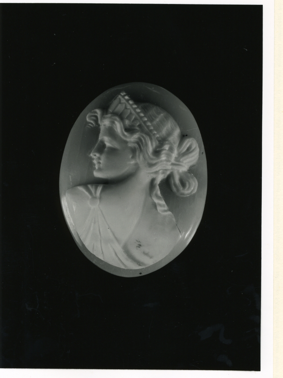 testa di donna (cammeo) - bottega napoletana (inizio sec. XX)