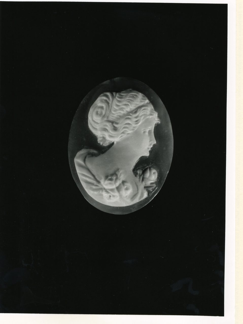 testa di donna (cammeo) - bottega napoletana (primo quarto sec. XX)