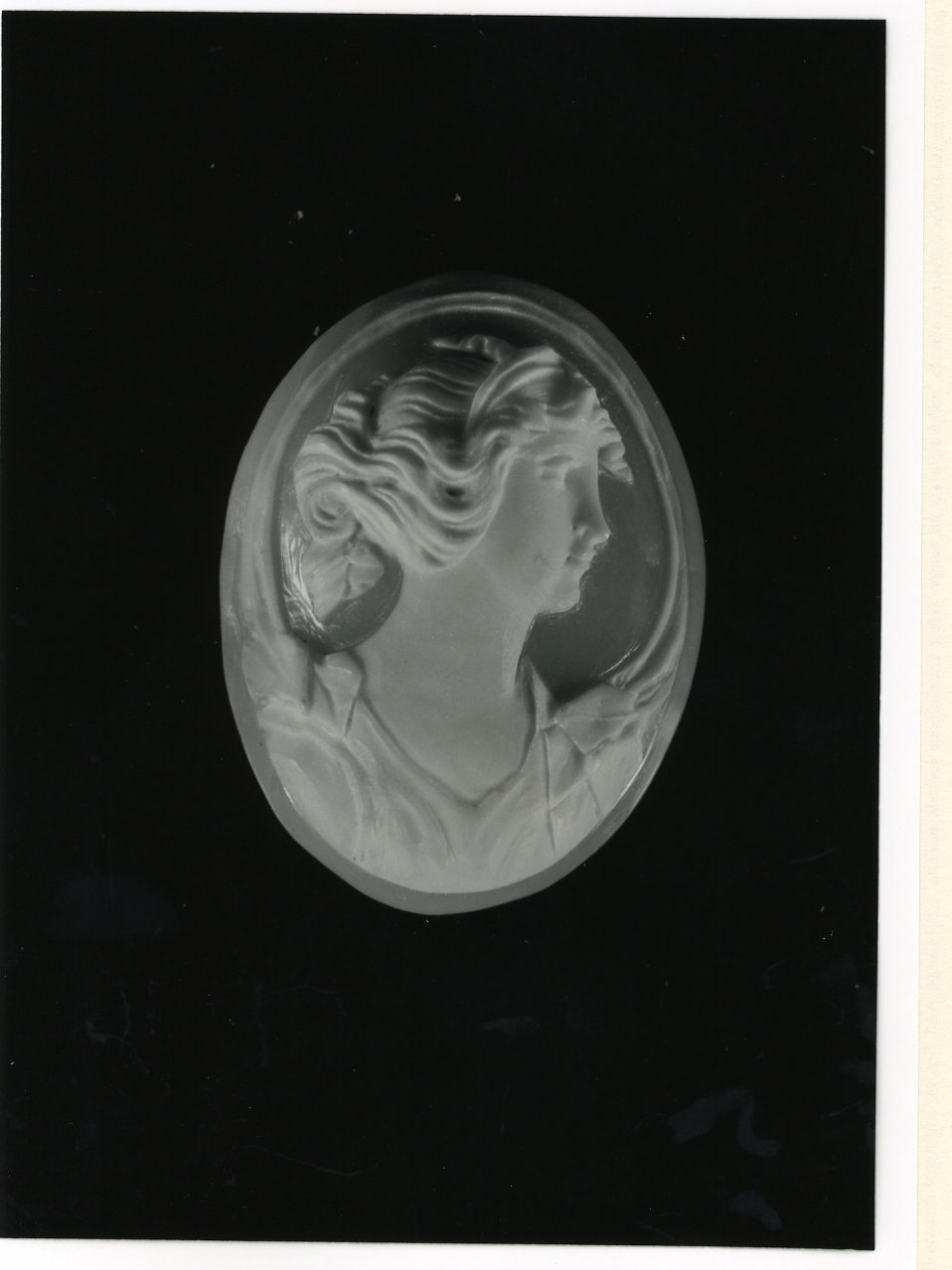 testa di donna (cammeo) - bottega napoletana (inizio sec. XX)