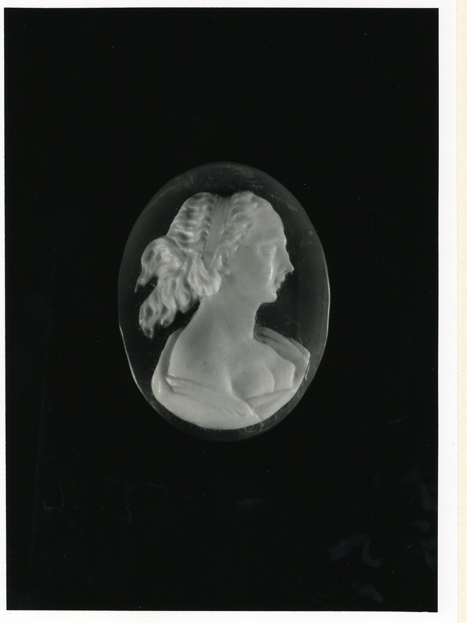 testa di donna (cammeo) - bottega napoletana (inizio sec. XX)