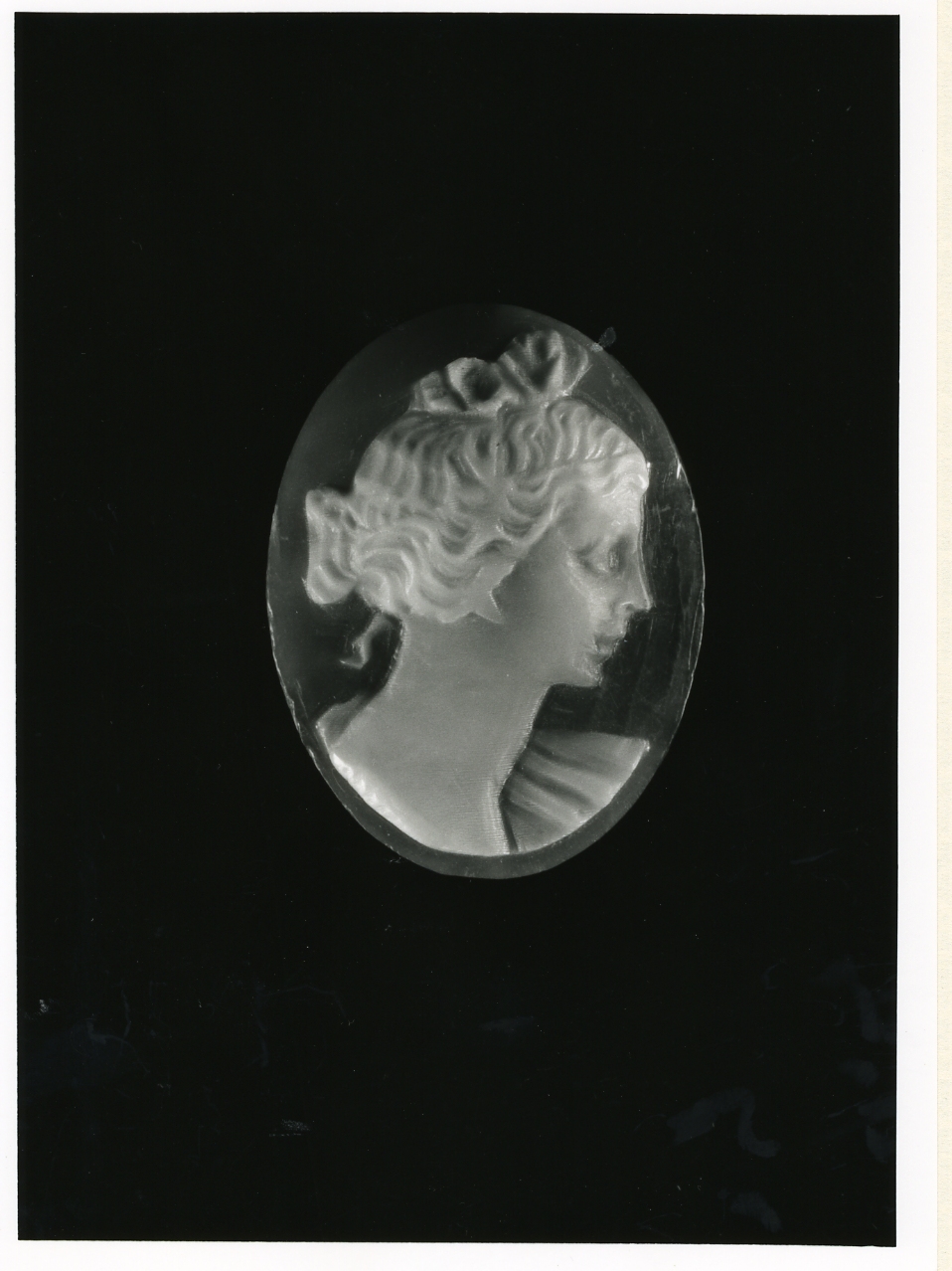 testa di donna (cammeo) - bottega napoletana (inizio sec. XX)