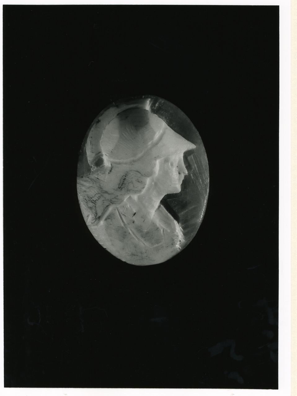 testa di donna (cammeo) - bottega napoletana (inizio sec. XX)