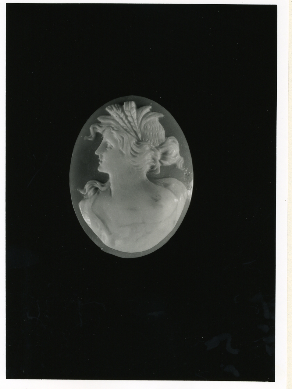 testa di donna (cammeo) - bottega napoletana (inizio sec. XX)