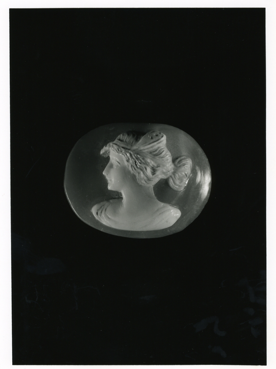 testa di donna (cammeo) - bottega napoletana (inizio sec. XX)