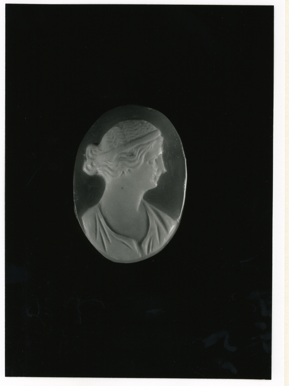 testa di donna (cammeo) - bottega napoletana (inizio sec. XX)