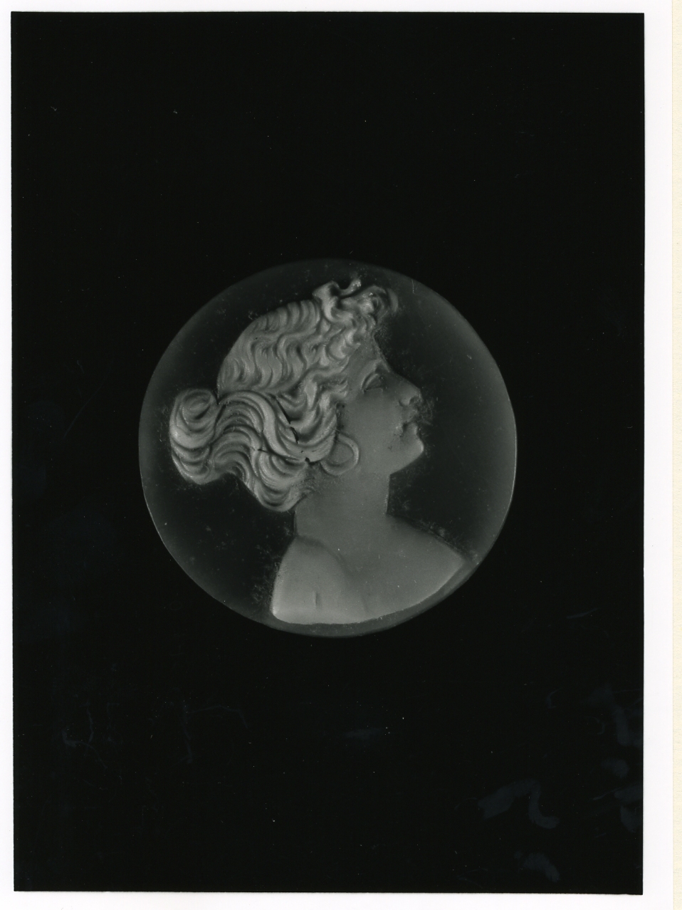 testa di donna (cammeo) - bottega napoletana (inizio sec. XX)