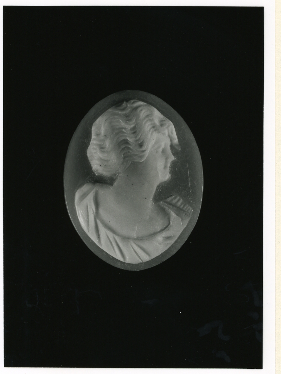 testa di donna (cammeo) - bottega napoletana (inizio sec. XX)