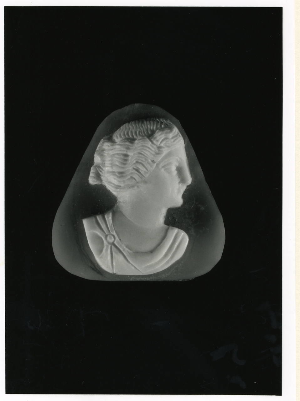 testa di donna (cammeo) - bottega napoletana (inizio sec. XX)