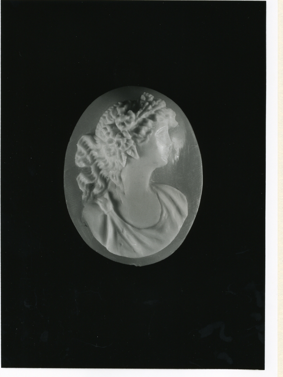 testa di donna (cammeo) - bottega napoletana (fine sec. XIX)