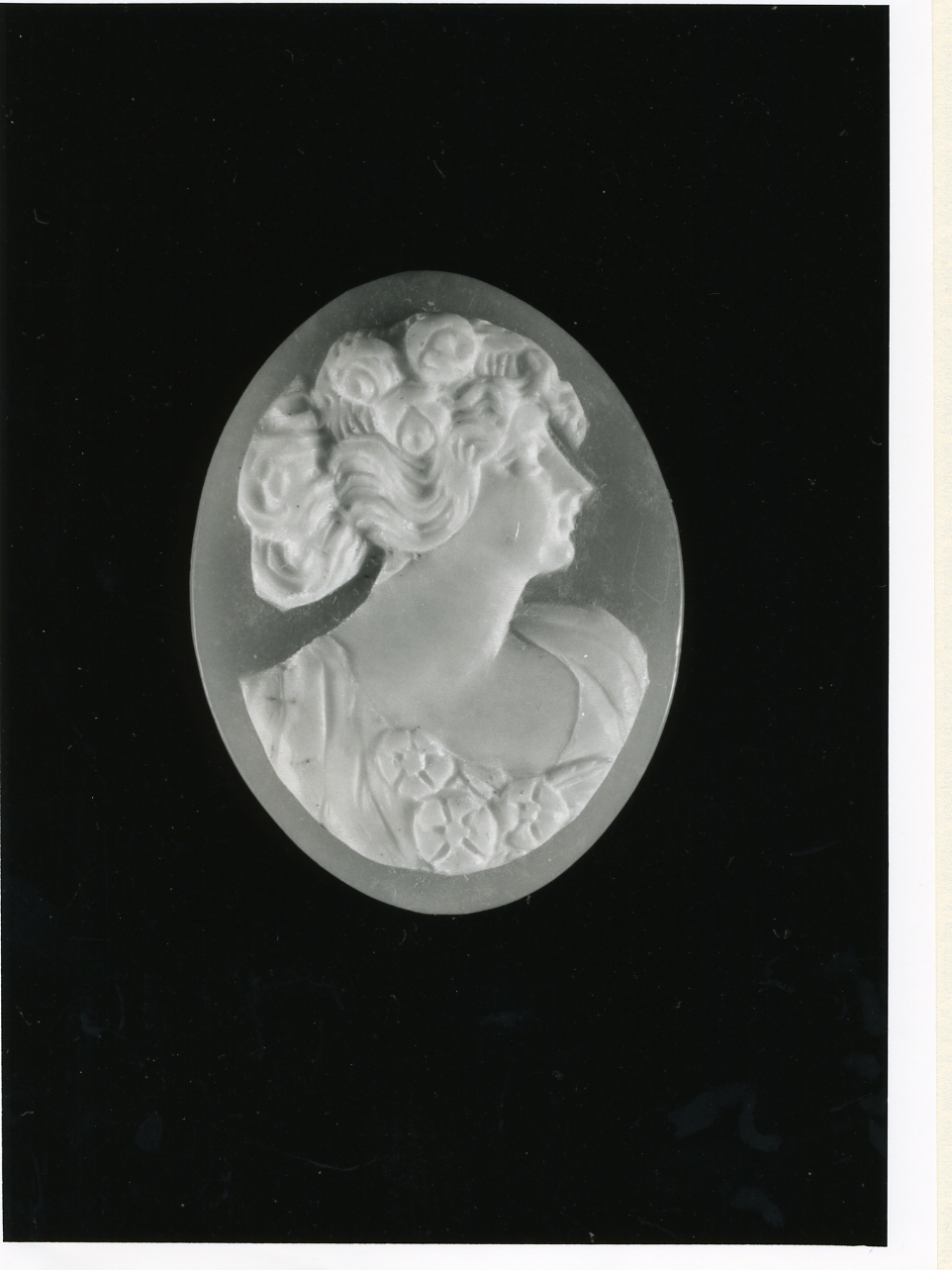 testa di donna (cammeo) - bottega napoletana (inizio sec. XX)