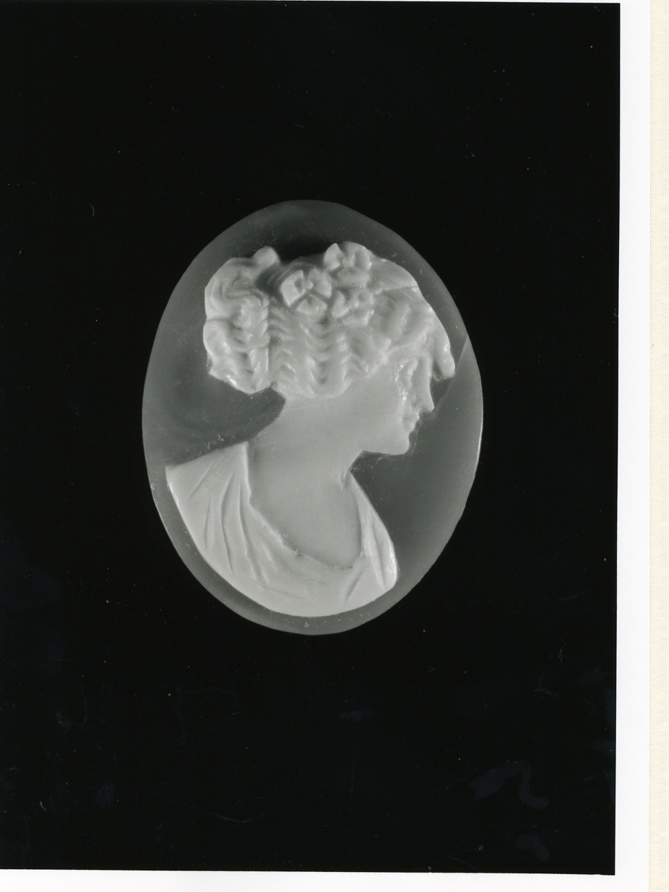 testa di donna (cammeo) - bottega napoletana (inizio sec. XX)