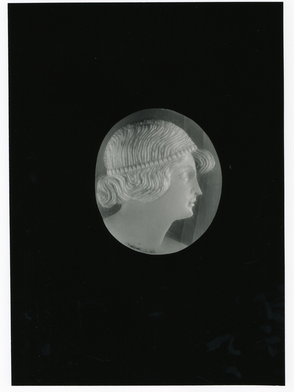testa di donna (cammeo) - bottega napoletana (sec. XX)