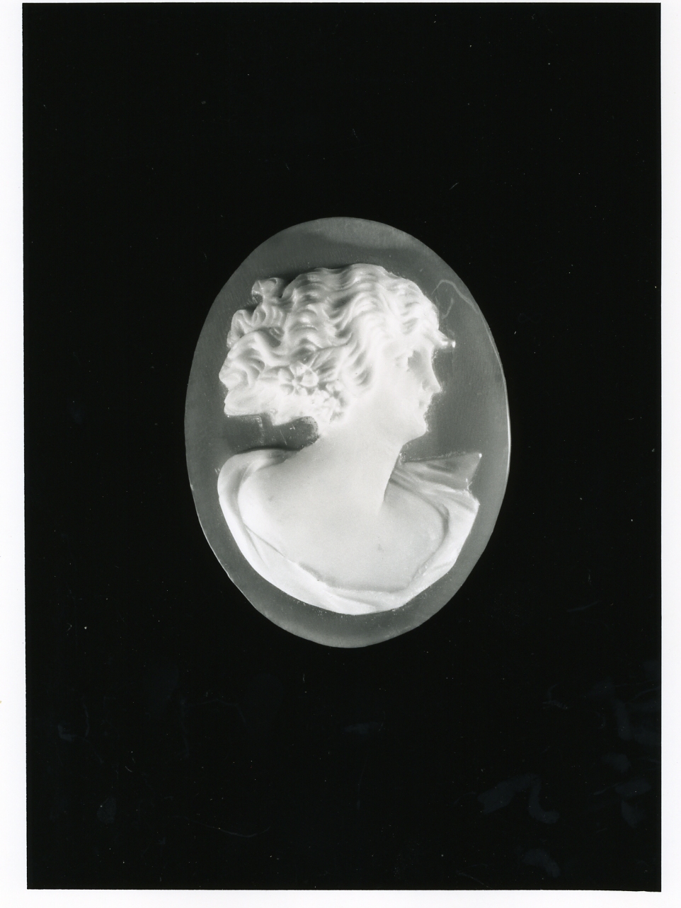 testa di donna (cammeo) - bottega napoletana (inizio sec. XX)