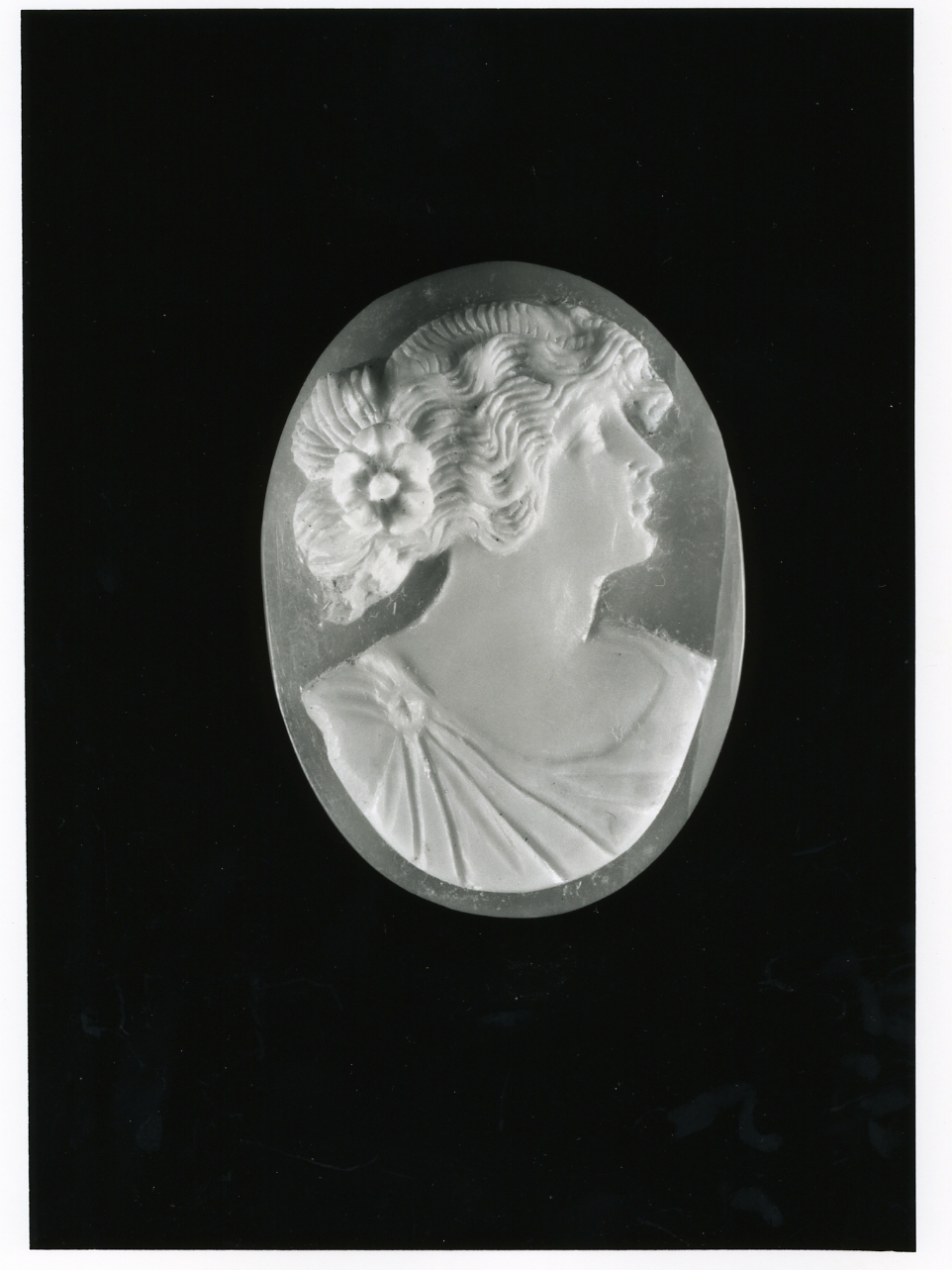 testa di donna (cammeo) - bottega napoletana (inizio sec. XIX)