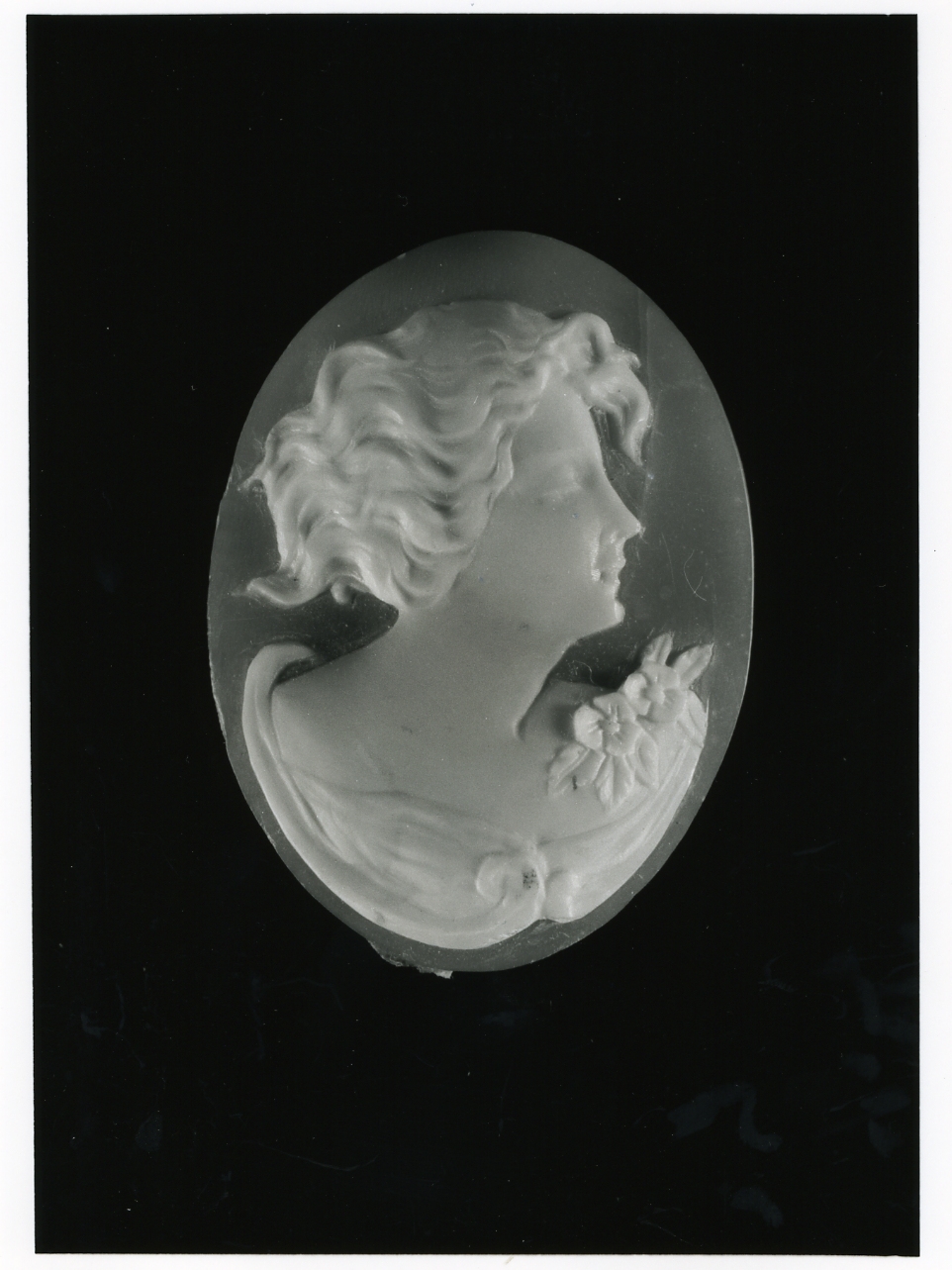 testa di donna (cammeo) - bottega napoletana (inizio sec. XX)