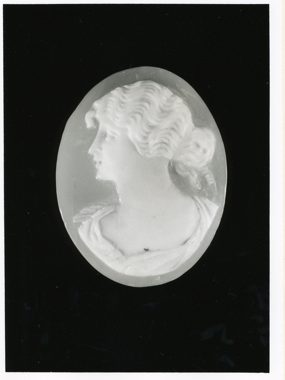 testa di donna (cammeo) - bottega napoletana (inizio sec. XX)