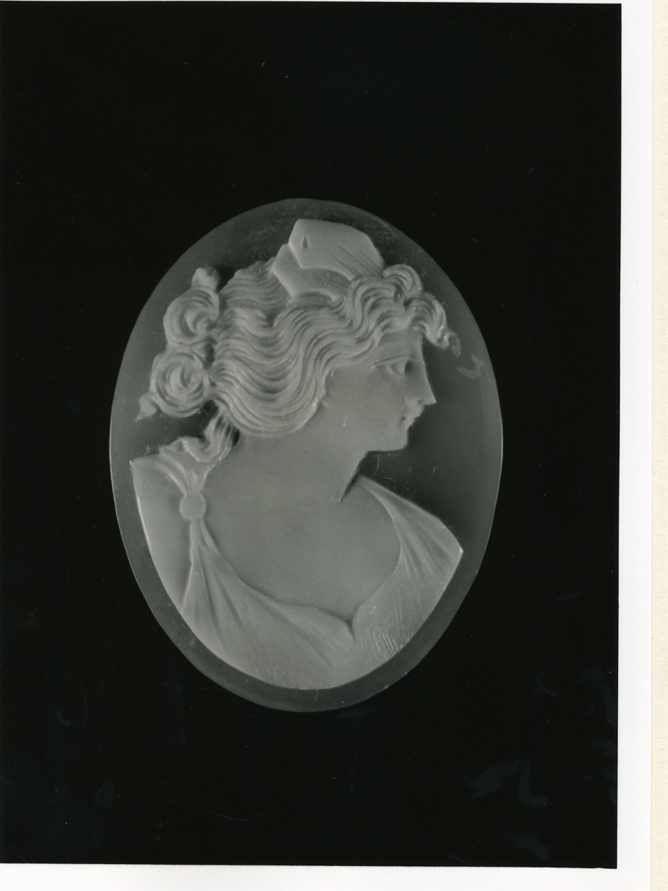 testa di donna (cammeo) - bottega napoletana (inizio sec. XX)