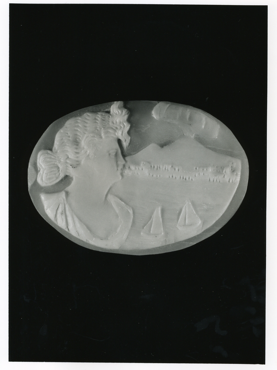 testa di donna (cammeo) - bottega napoletana (inizio sec. XX)