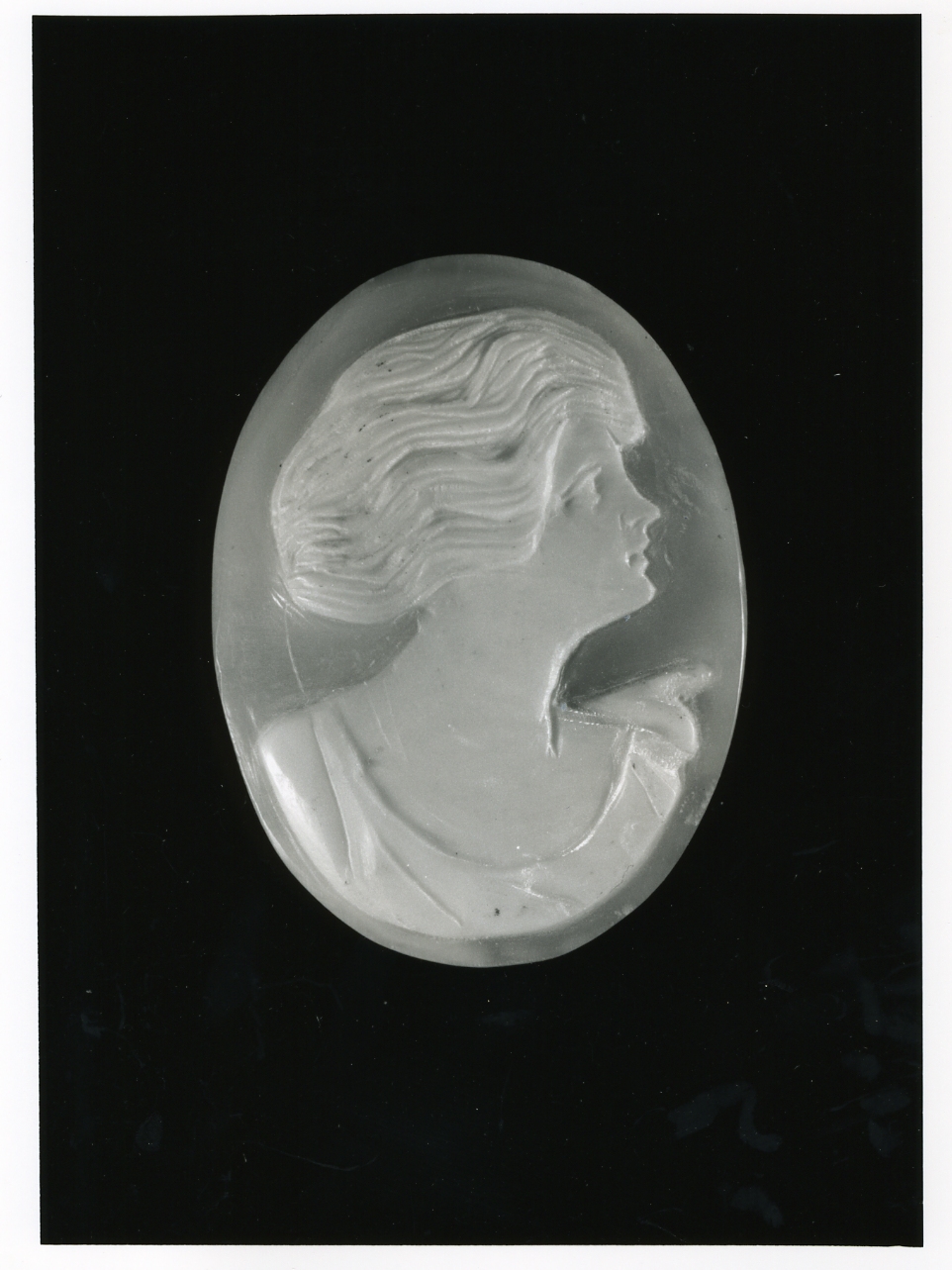testa di donna (cammeo) - bottega napoletana (inizio sec. XX)