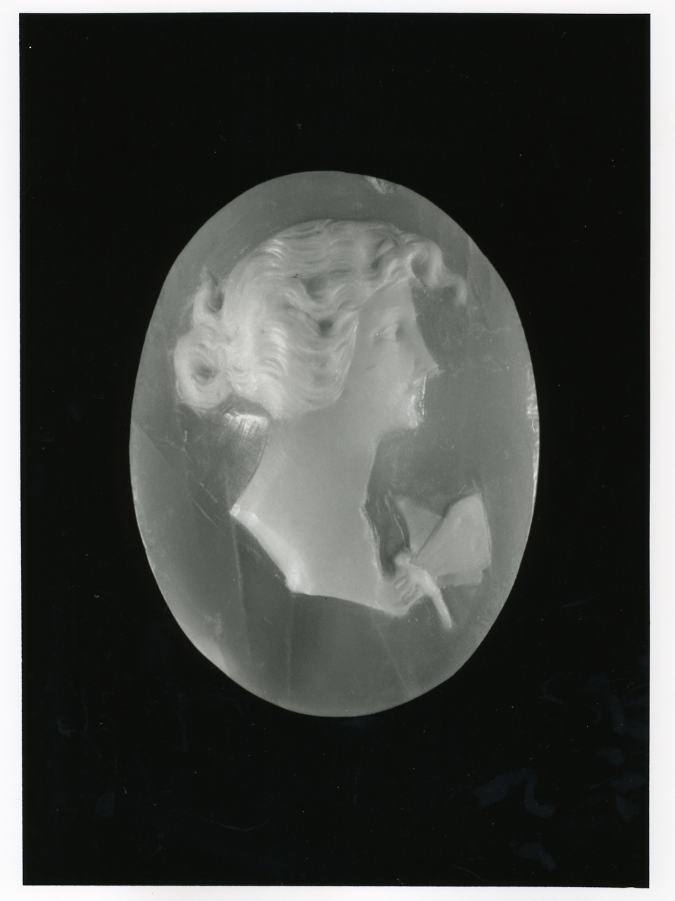 testa di donna (cammeo) - bottega napoletana (inizio sec. XX)