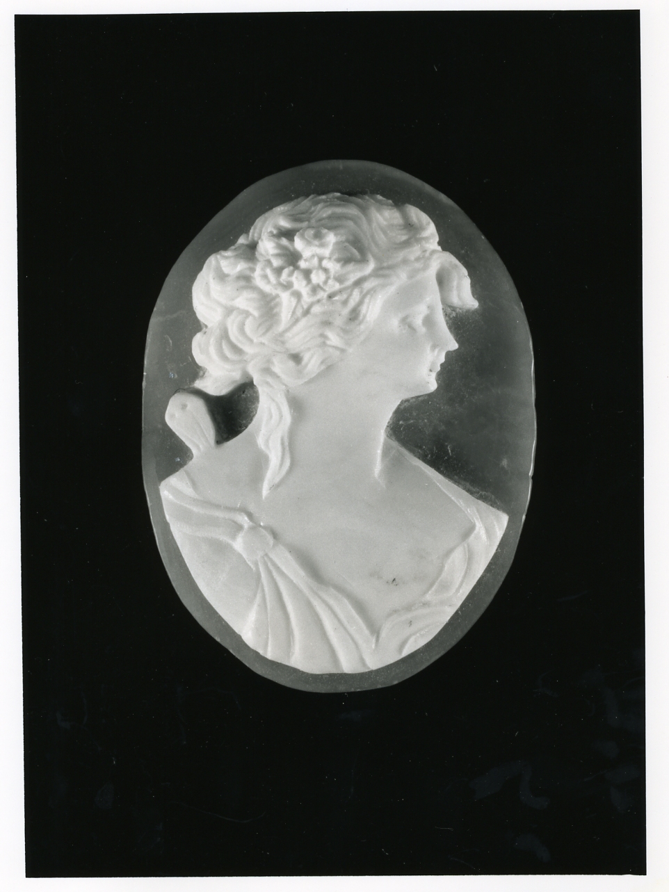 testa di donna (cammeo) - bottega napoletana (inizio sec. XX)