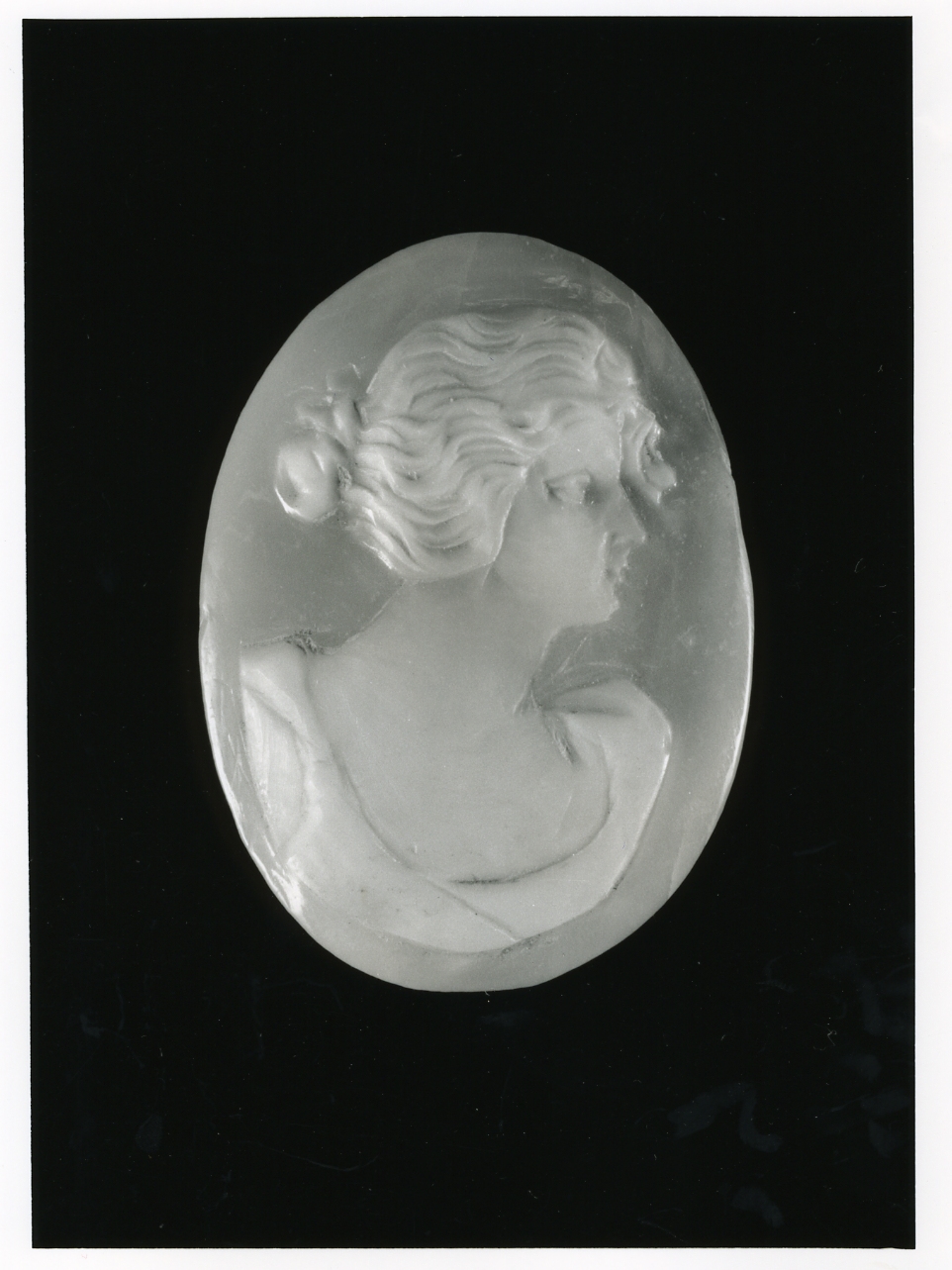 testa di donna (cammeo) - bottega napoletana (inizio sec. XIX)