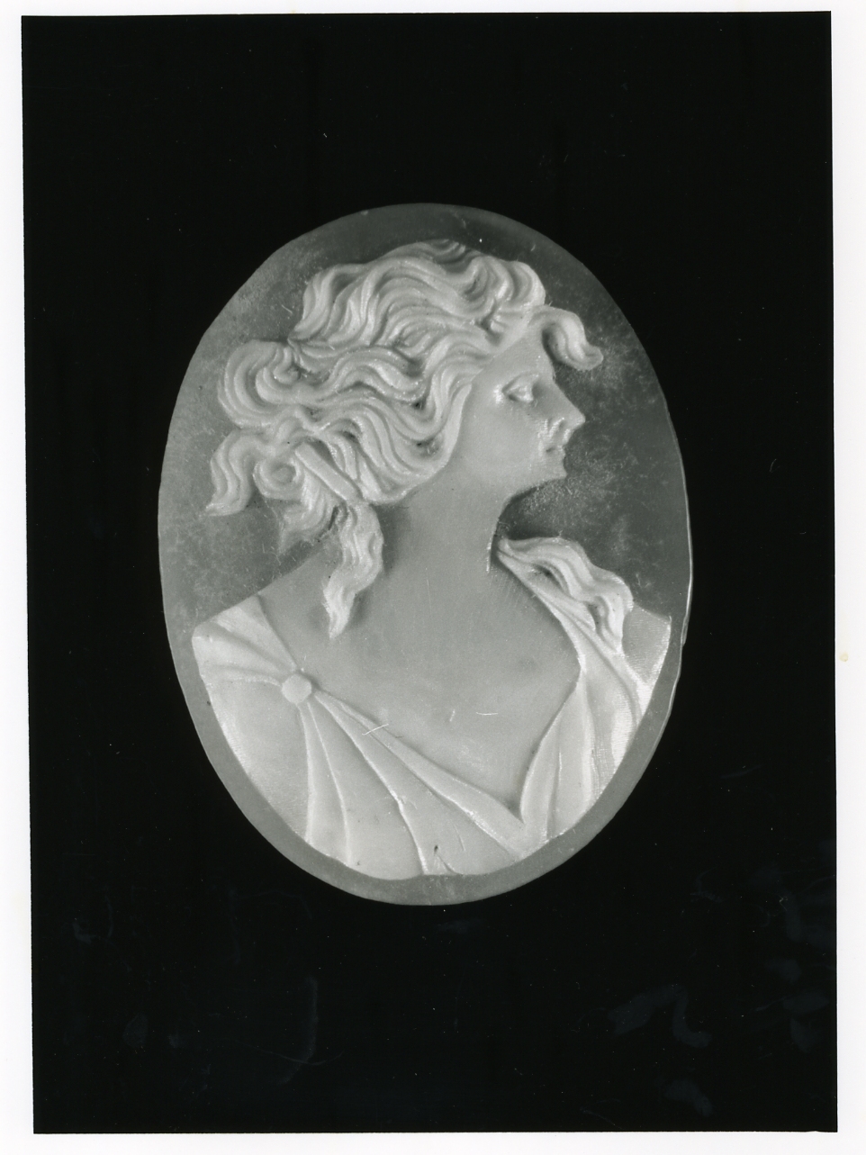 testa di donna (cammeo) - bottega napoletana (inizio sec. XX)