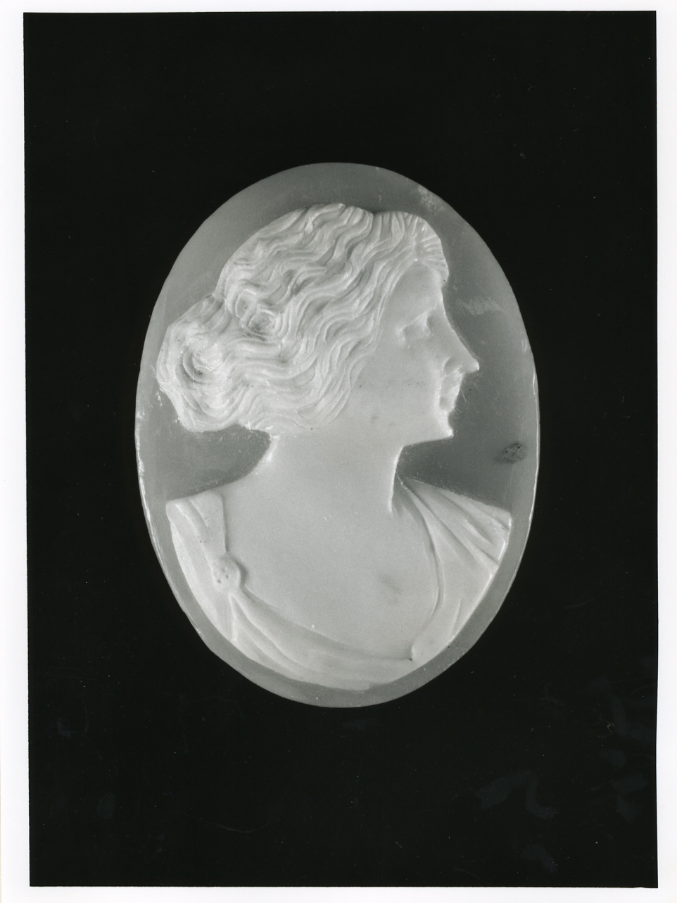 testa di donna (cammeo) - bottega napoletana (inizio sec. XX)