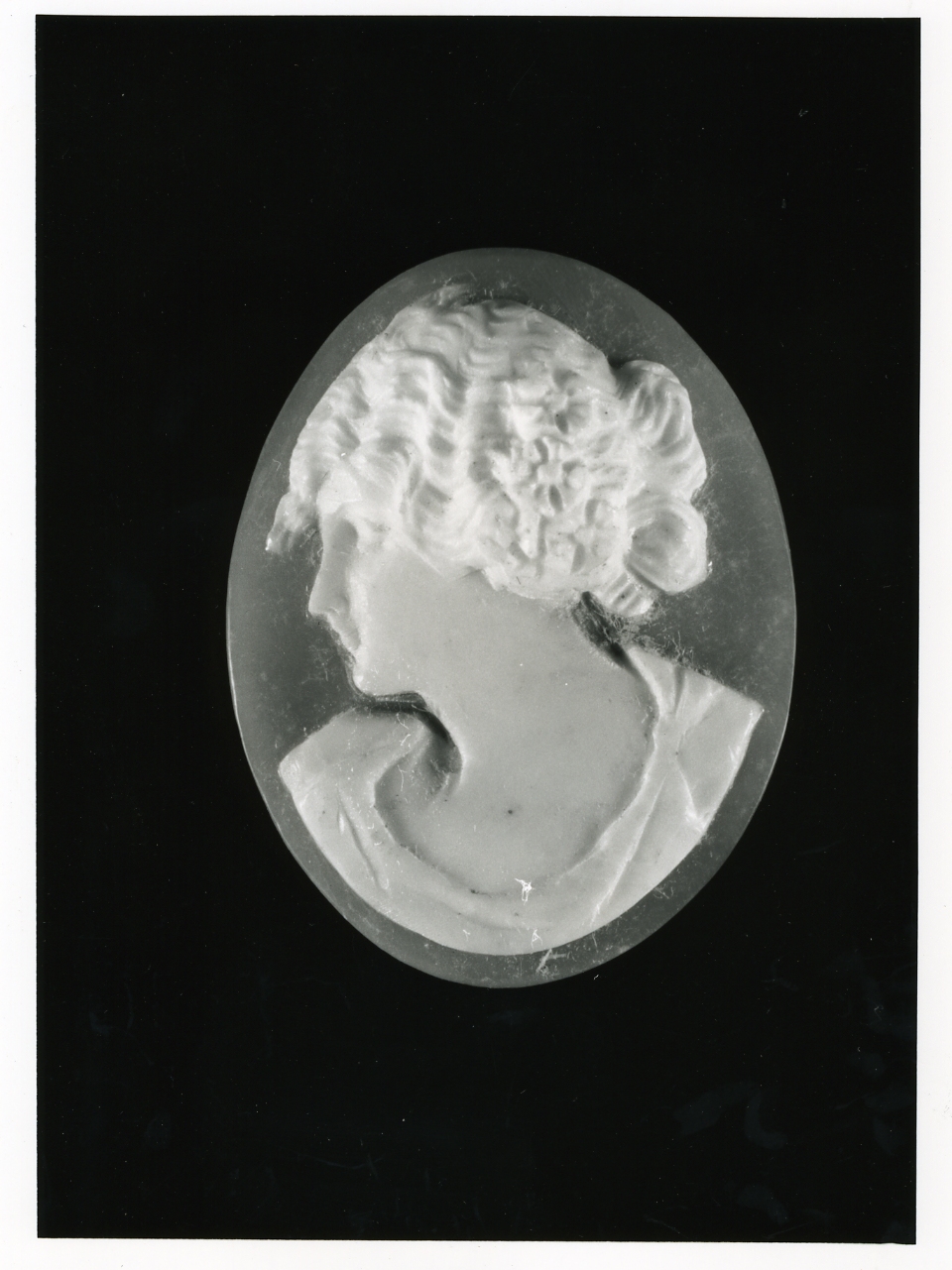 testa di donna (cammeo) - bottega napoletana (inizio sec. XX)