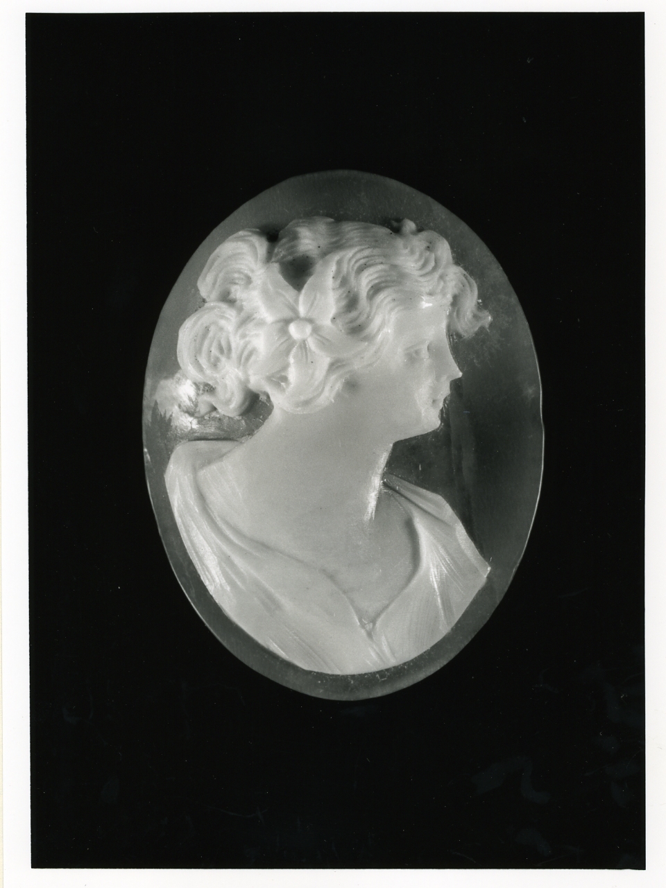 testa di donna (cammeo) - bottega napoletana (inizio sec. XX)