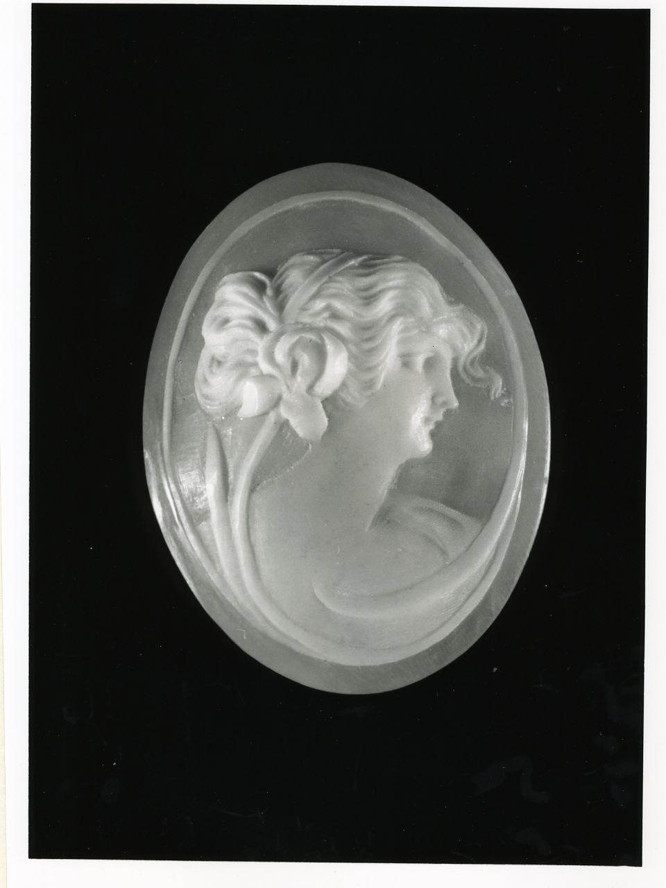 testa di donna (cammeo) - bottega napoletana (inizio sec. XX)
