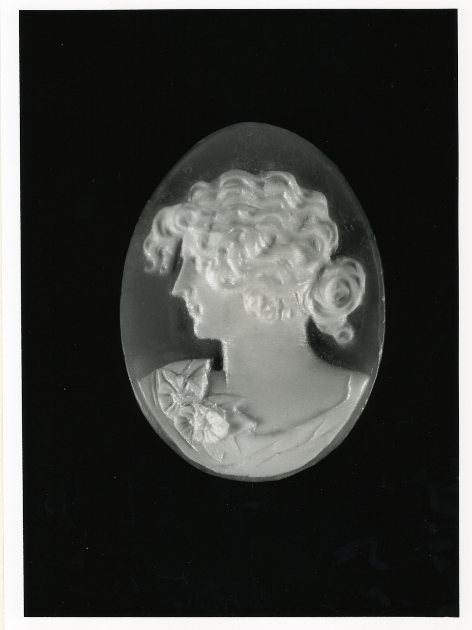 testa di donna (cammeo) - bottega napoletana (inizio sec. XX)