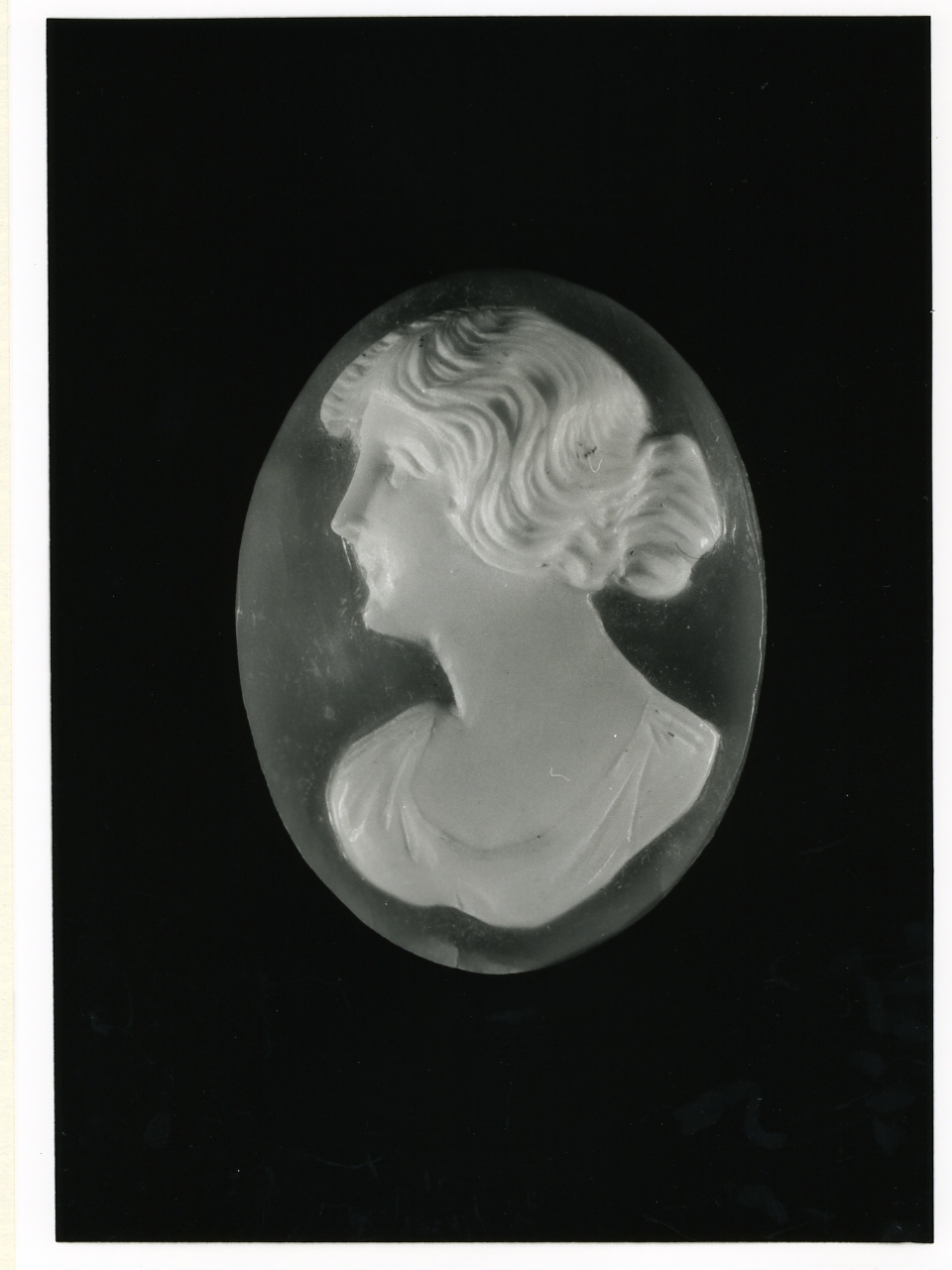 testa di donna (cammeo) - bottega napoletana (inizio sec. XX)