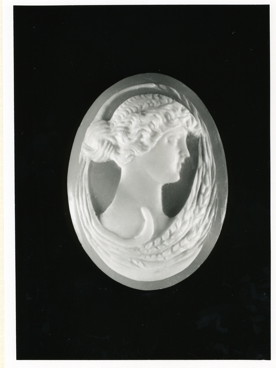 testa di donna (cammeo) - bottega napoletana (inizio sec. XX)