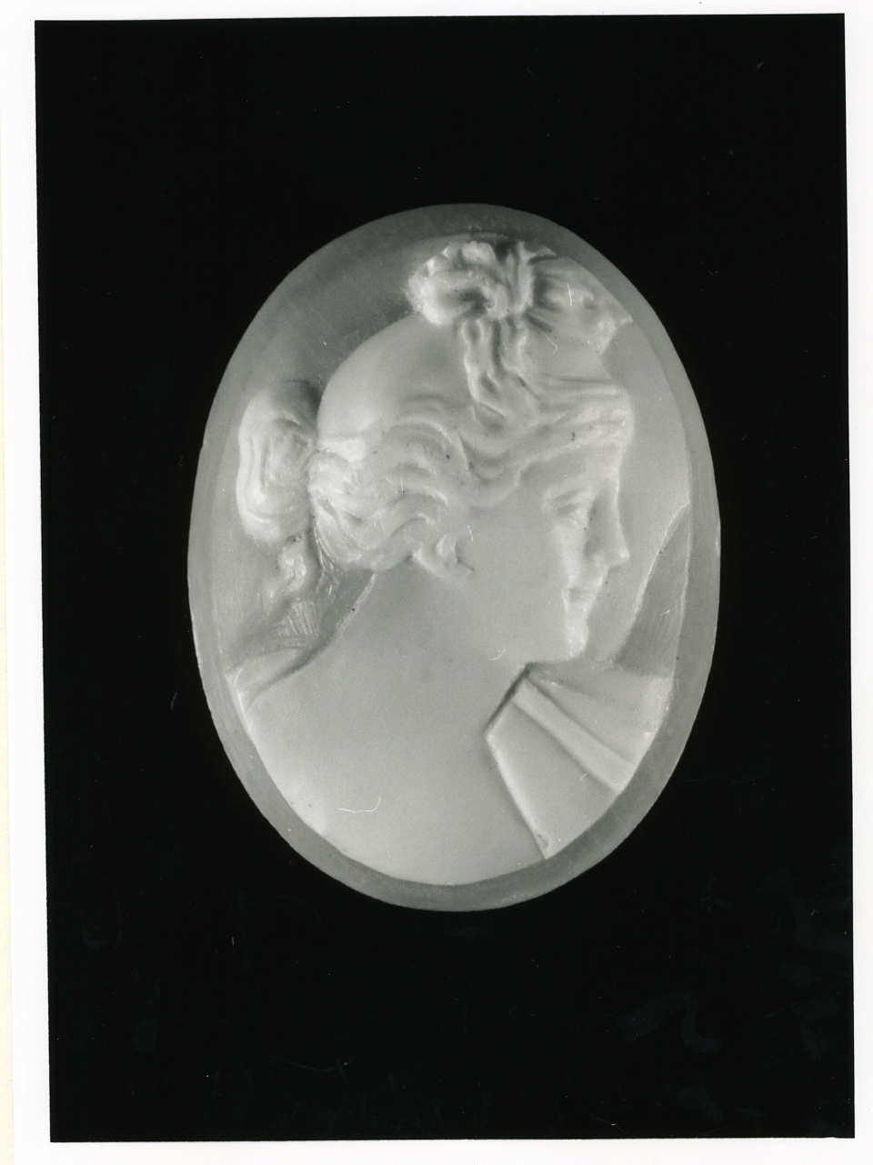 testa di donna (cammeo) - bottega napoletana (inizio sec. XX)