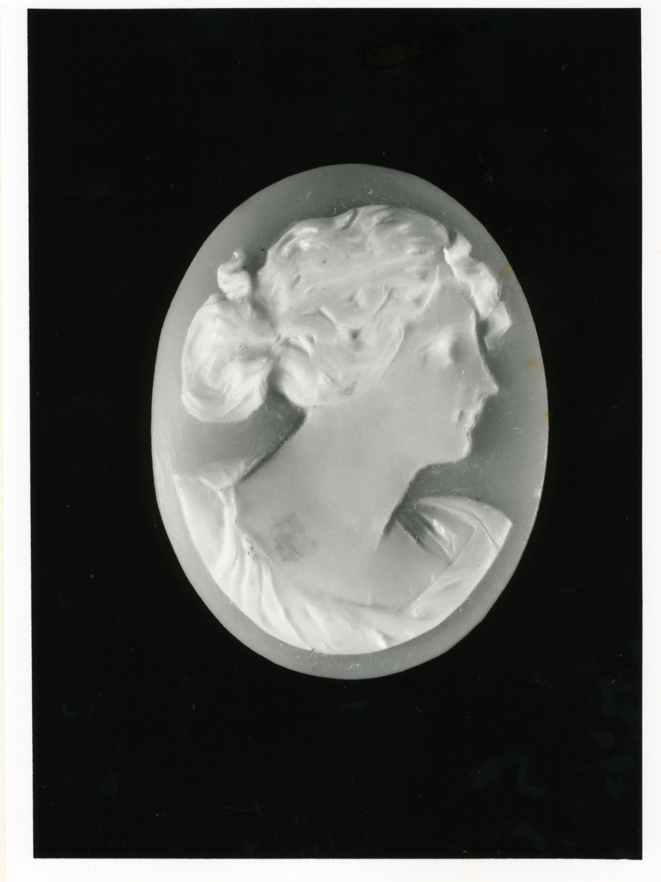 testa di donna (cammeo) - bottega napoletana (inizio sec. XX)