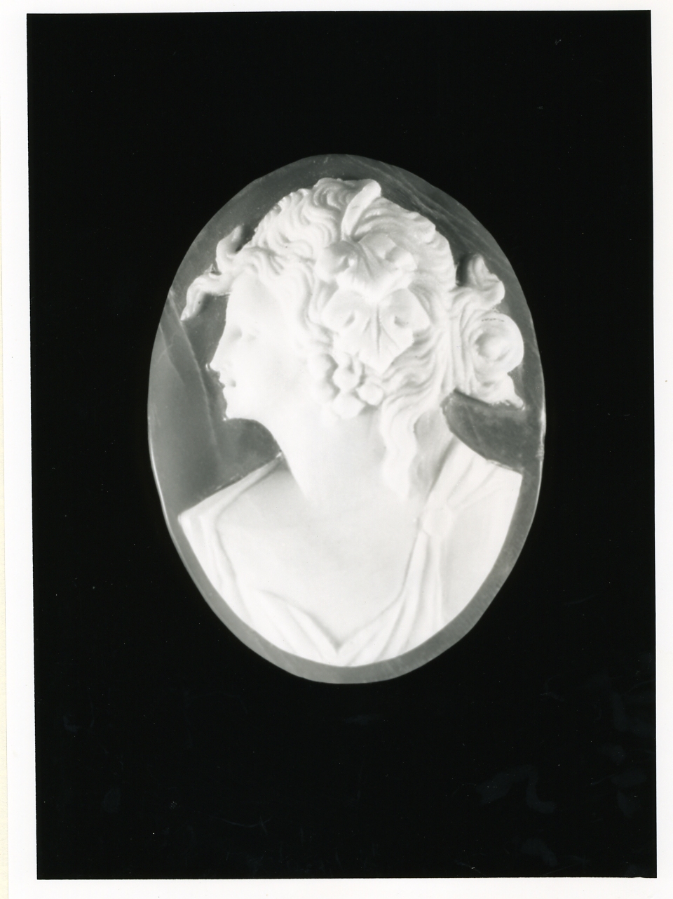 testa di donna (cammeo) - bottega napoletana (inizio sec. XX)