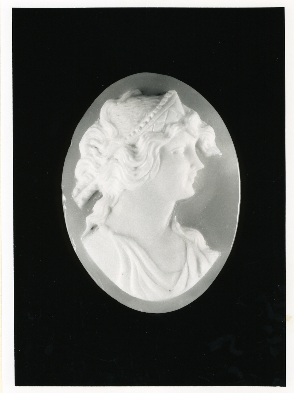 testa di donna (cammeo) - bottega napoletana (inizio sec. XX)