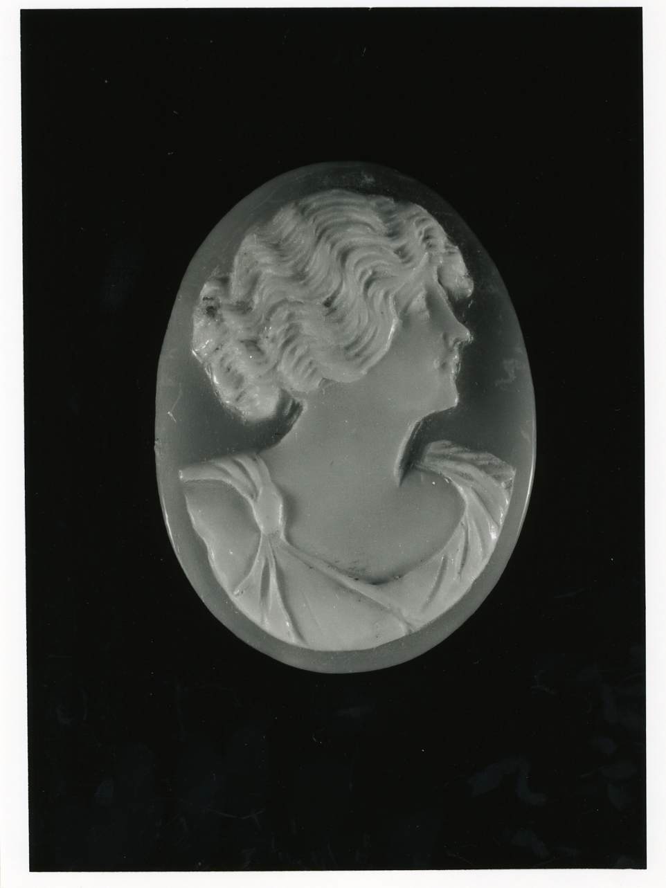 testa di donna (cammeo) - bottega napoletana (inizio sec. XX)
