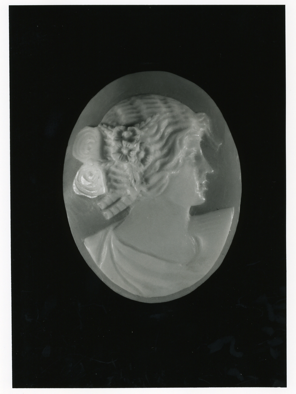 testa di donna (cammeo) - bottega napoletana (inizio sec. XX)