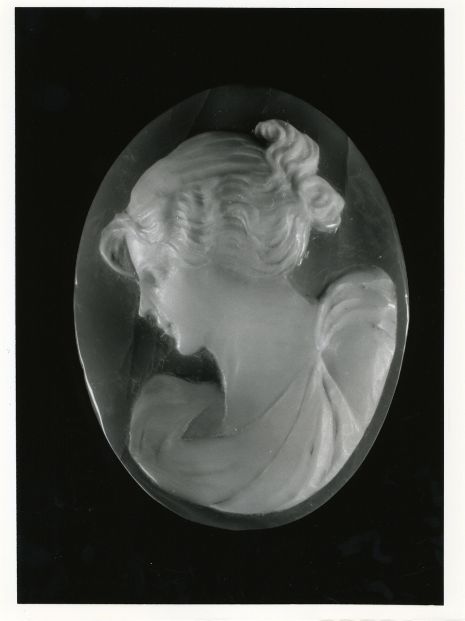 testa di donna (cammeo) - bottega napoletana (inizio sec. XX)