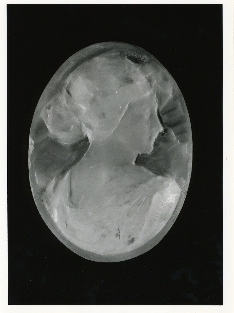 testa di donna (cammeo) - bottega napoletana (inizio sec. XX)