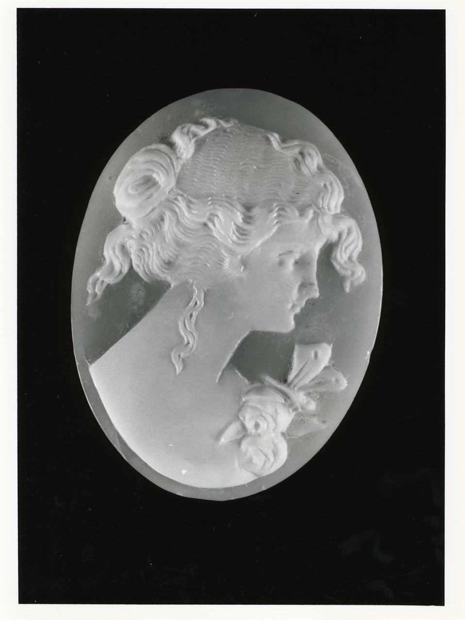 testa di donna (cammeo) - bottega napoletana (inizio sec. XX)