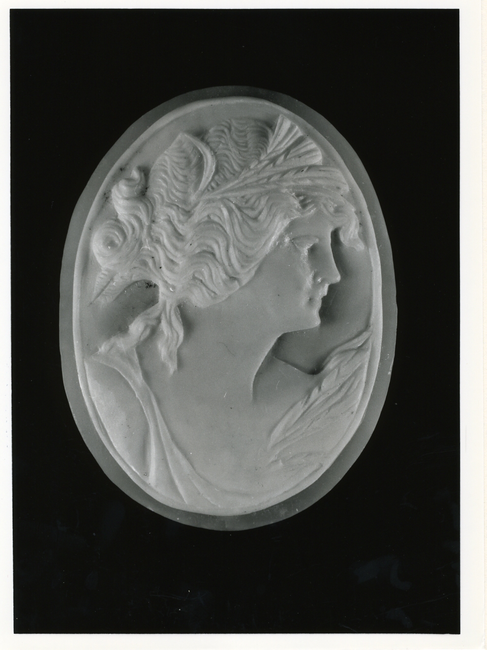testa di donna (cammeo) - bottega napoletana (inizio sec. XX)