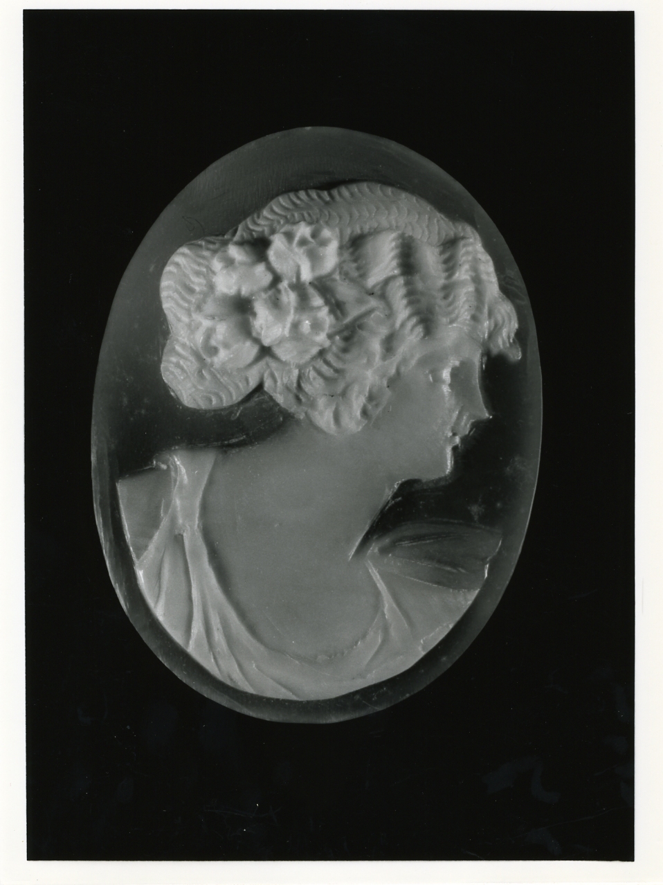 testa di donna (cammeo) - bottega napoletana (inizio sec. XX)