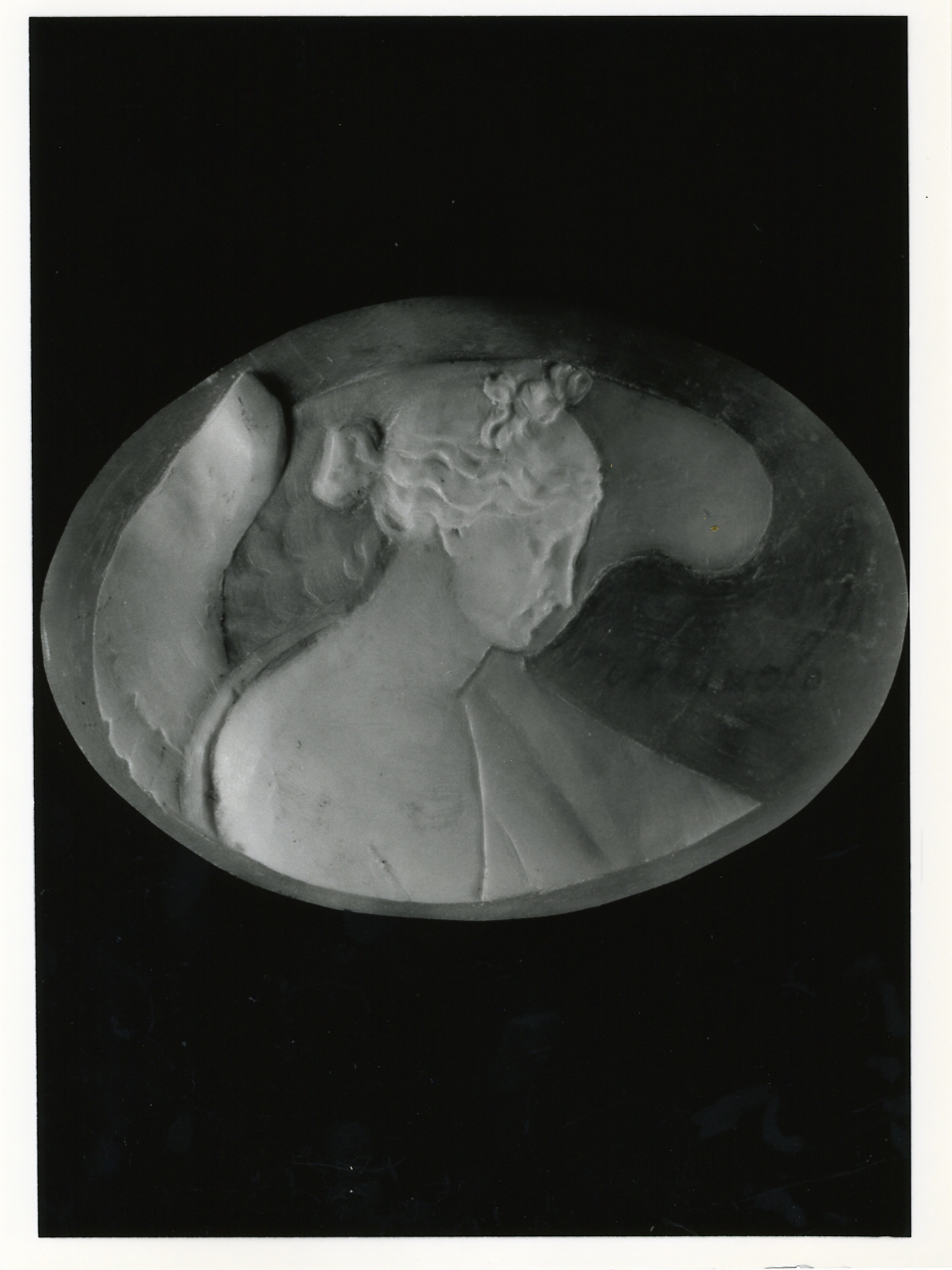 testa di donna (cammeo) - bottega napoletana (inizio sec. XX)