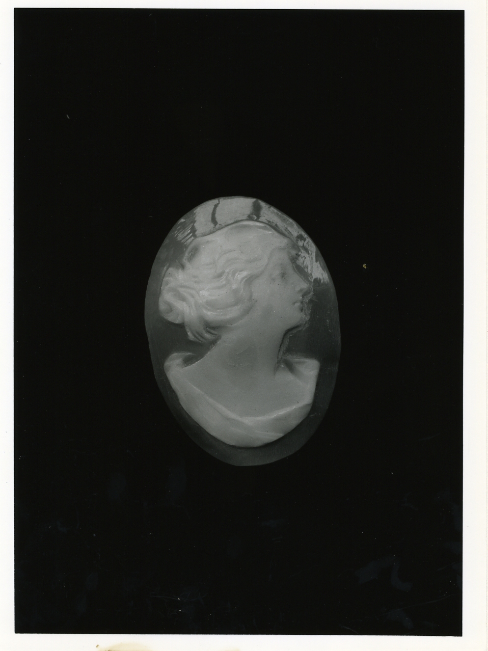 testa di donna (cammeo) - bottega napoletana (primo quarto sec. XX)