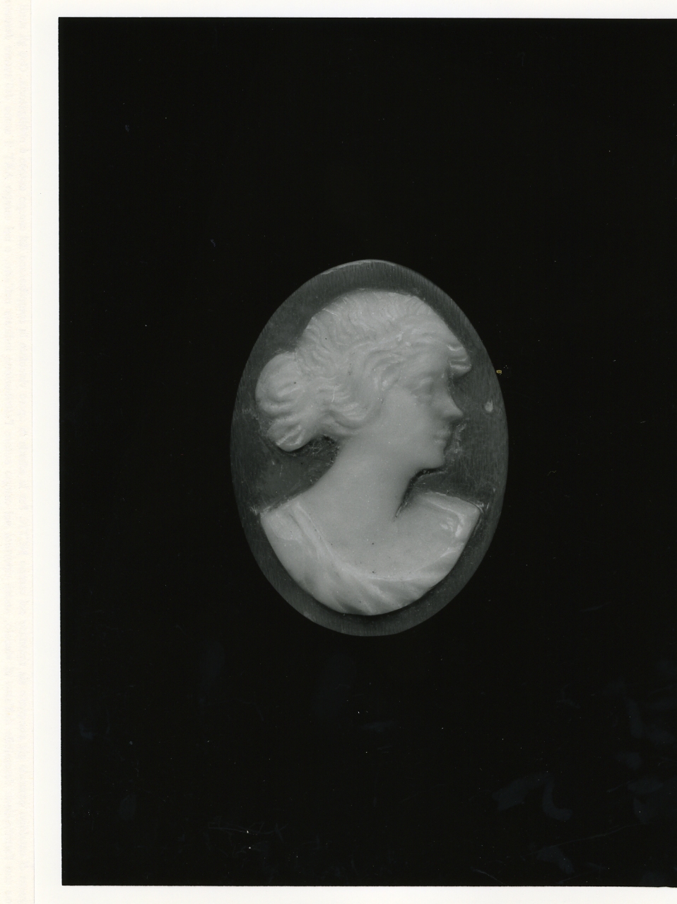 testa di donna (cammeo) - bottega napoletana (primo quarto sec. XX)