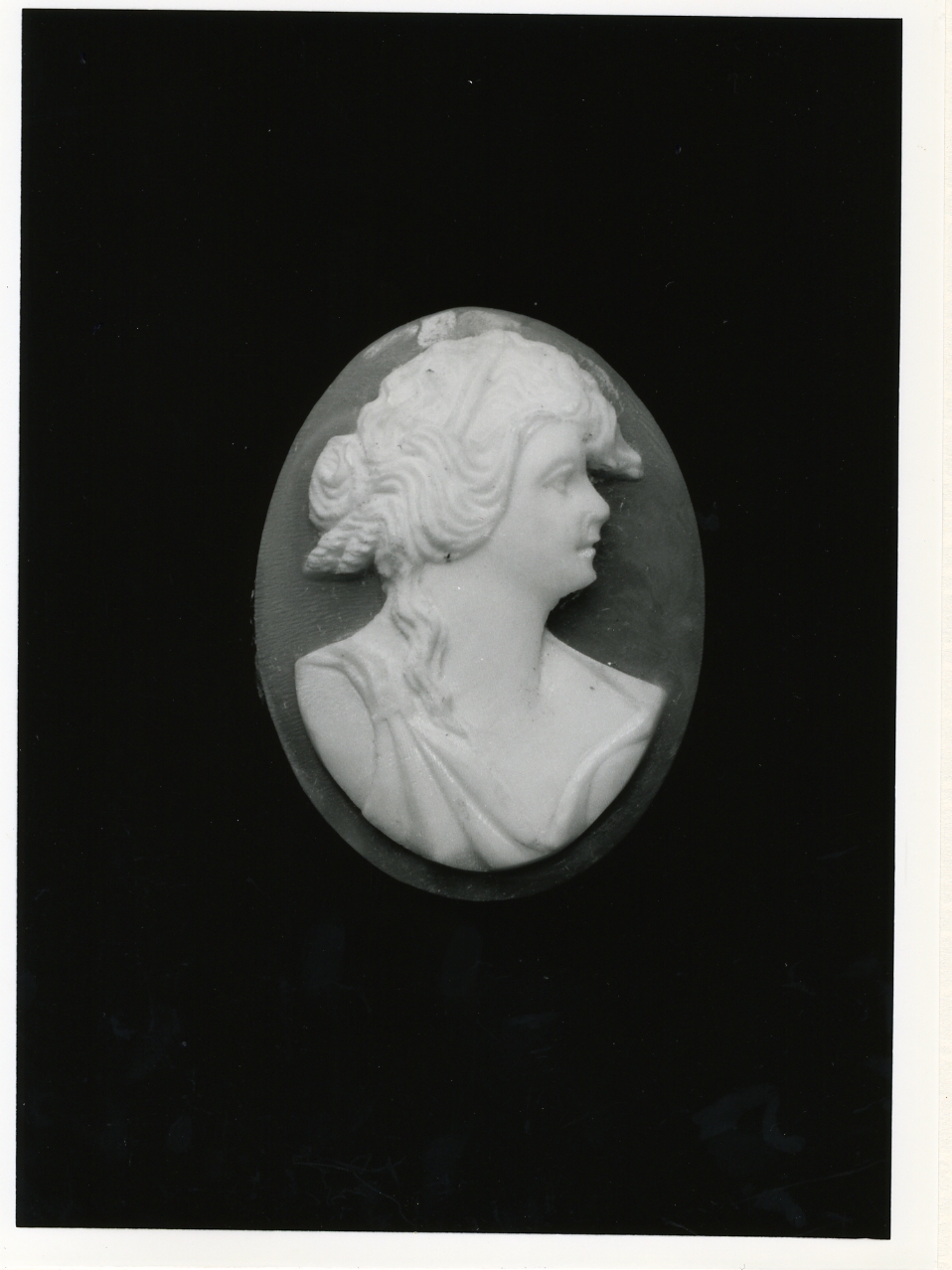 testa di donna (cammeo) - bottega napoletana (primo quarto sec. XX)