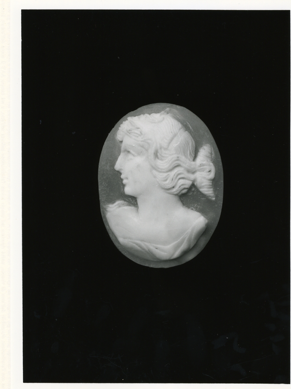 testa di donna (cammeo) - bottega napoletana (primo quarto sec. XX)